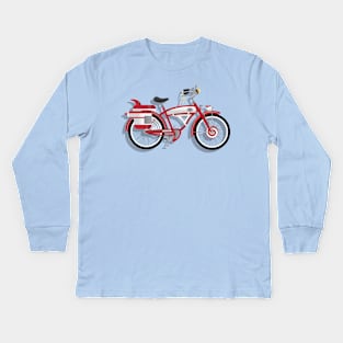 Pee Wees Bike Kids Long Sleeve T-Shirt